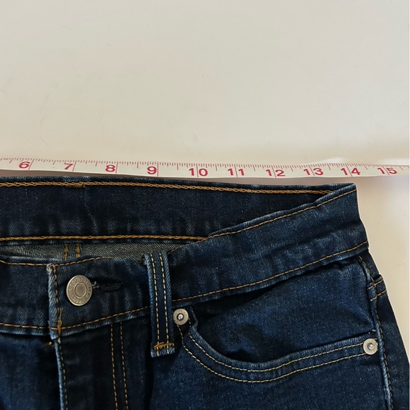 Levi 511 Dark Wash Slim Straight Stretch Button Zip Denim Jeans size 30 - Picture 9 of 12